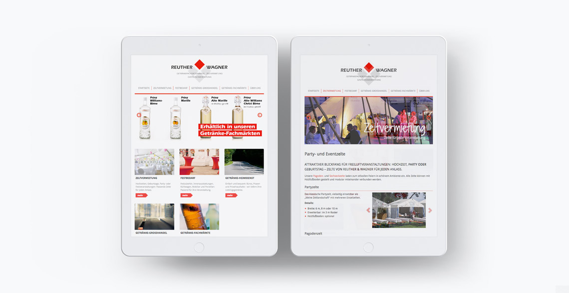 Reuther & Wagner Webdesign Tablet Reuther & Wagner Webdesign Tablet