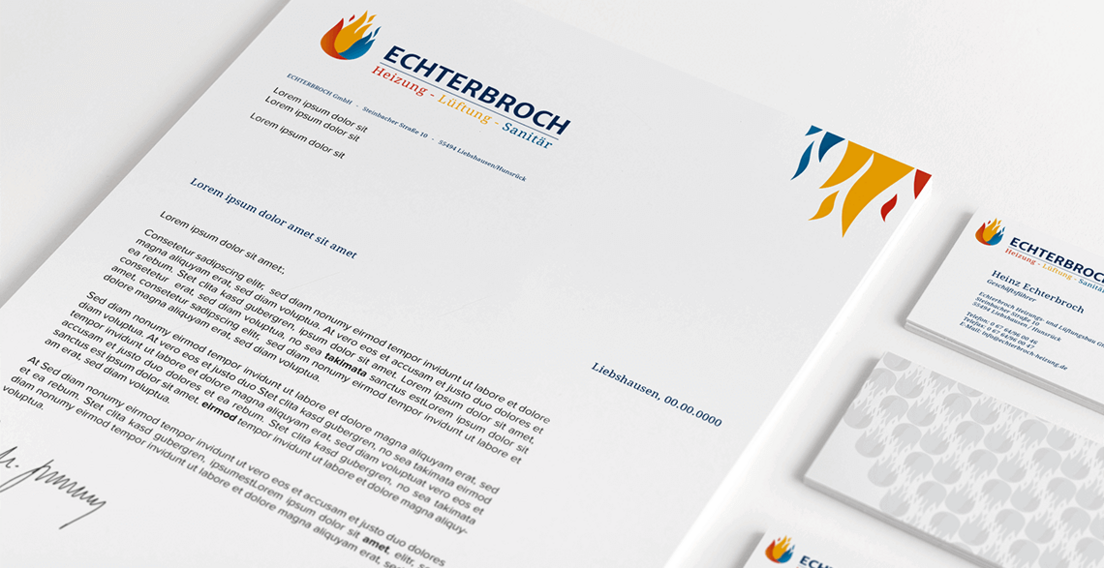 Echterbroch Heizung Corporate Design