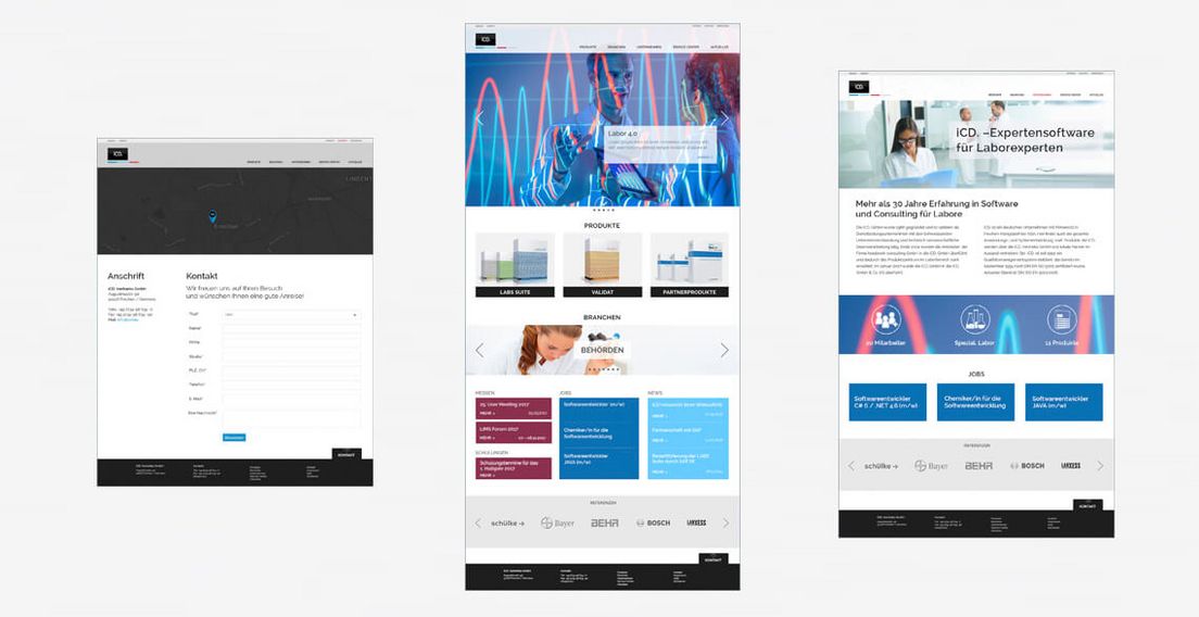 WordPress Agentur, iCD. Website Einzelseiten
