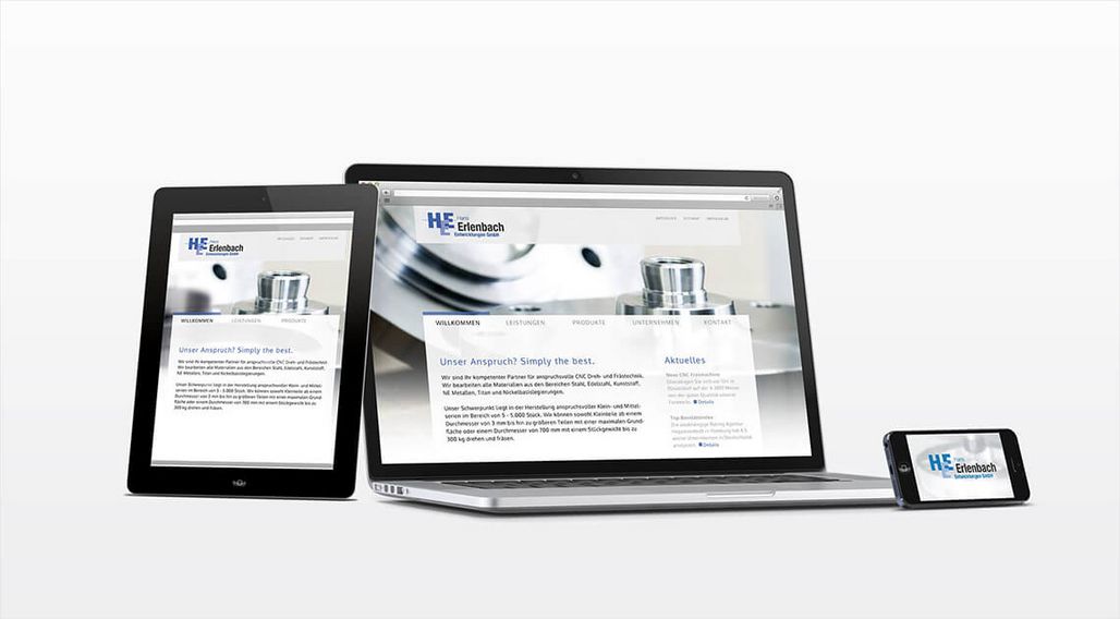 Hans Erlenbach Entwicklungen Webdesign