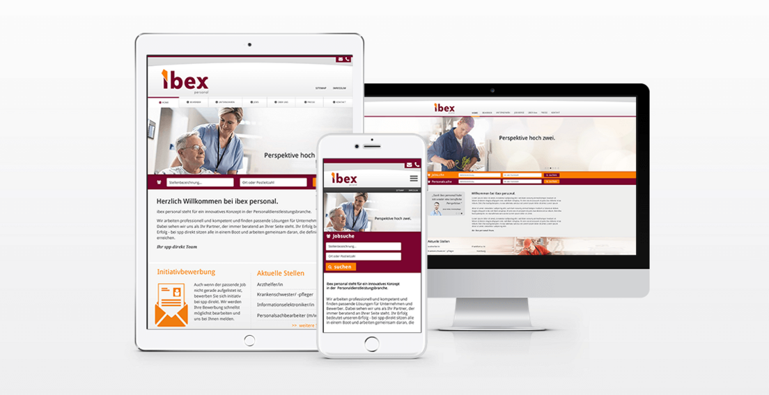 ibex personal TYPO3 Internetseite