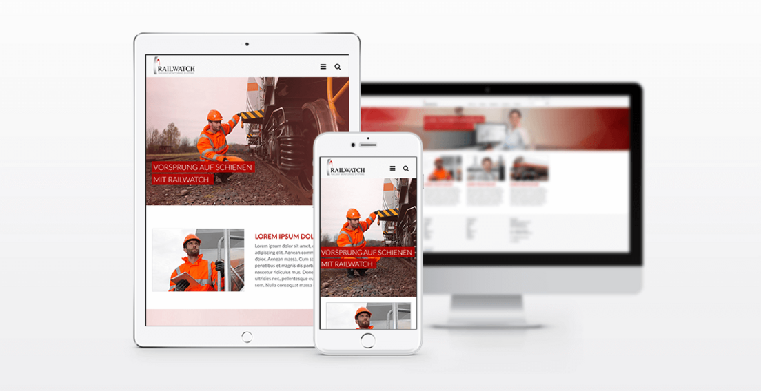 Responsive Webdesign, Railwatch